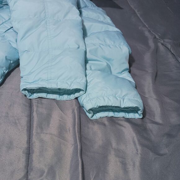 Vintage Gap Womens Down Fill Puffer Jacket Small Coat Quilted Hooded Waterfowl S - Picture 14 of 16